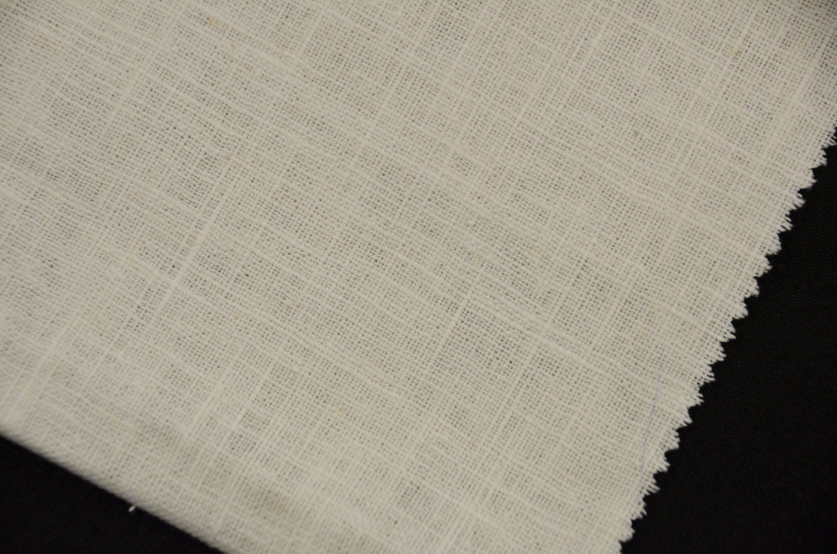 Linen Fabric 60 Wide Natural 100% Linen By The Yard (White)