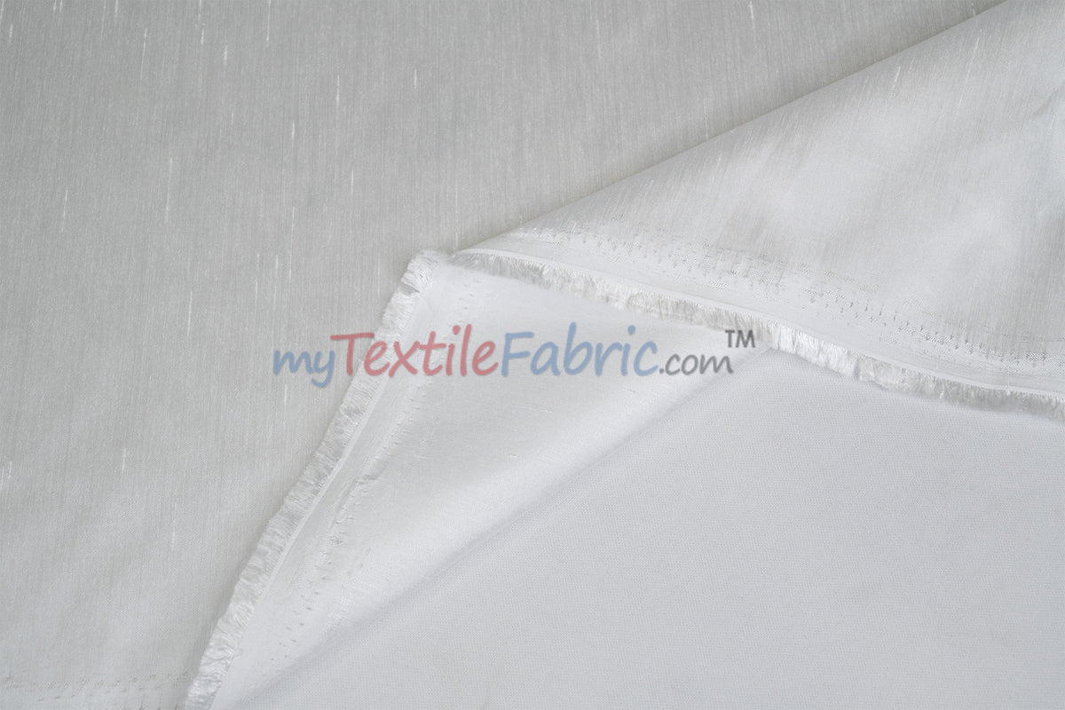IFR Extra Wide Dupioni Silk | 100% Polyester Faux Dupioni Fabric | 120" Wide | Multiple Colors |