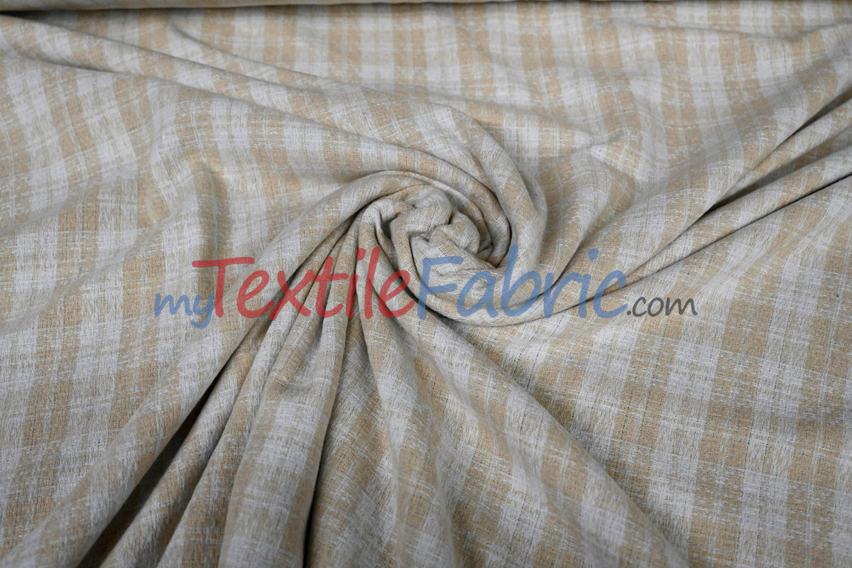 Classic Tweed Fabric | 60" Wide | Timeless Woolen-Style Polyester Tweed
