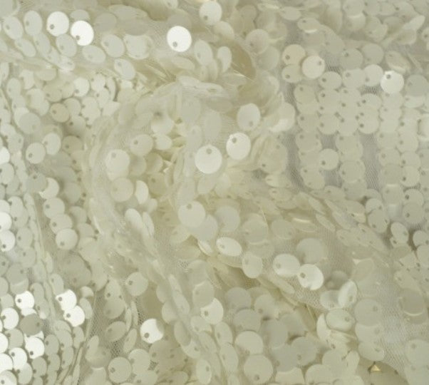 New York Dazzle Sequins Fabric | 6mm Sequins Fabric | 52" Wide | Multiple Colors |