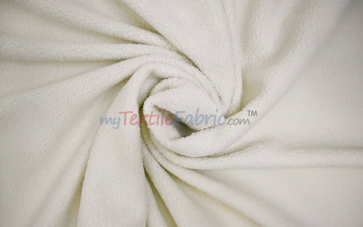Sherpa Fleece Fabric | Soft Plush Faux Shearling | Cozy Insulating Fabric by the Yard
