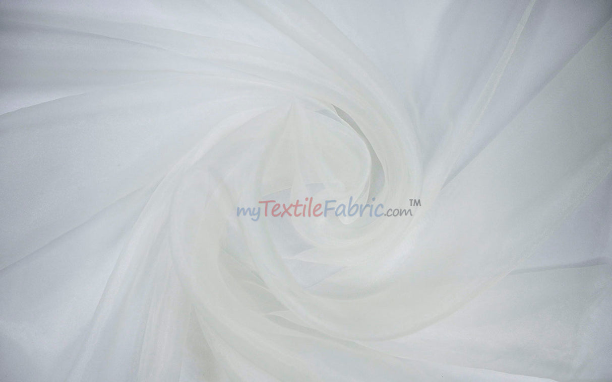 Super Organza Fabric | Semi-Sheen Sheer | 100% Polyester | 60” Wide | By the Yard