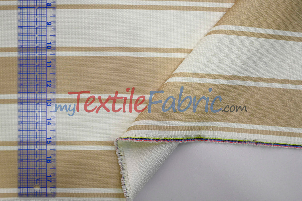 Rustic Linen Stripe Fabric | Yarn-Dyed Stripes | Linen Look | 56/58” Wide | Available in Multiple Colors