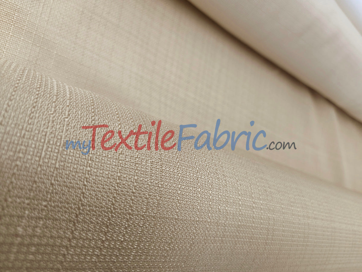 Rustic Linen Fabric | Imitation Linen Fabric | Faux Linen Fabric | 58" Wide | 5 Colors |