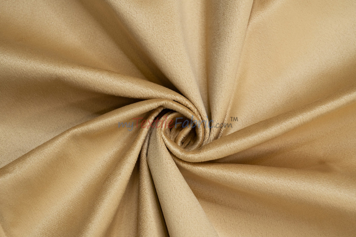 Extra Wide Fire Retardant Drapery Velvet Fabric by the Yard | 118" Wide | Multiple Colors |