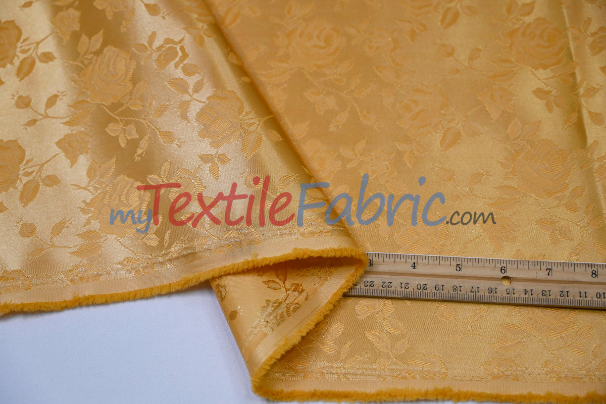 Satin Jacquard | Satin Flower Brocade | 60" Wide | Sold by the Continuous Yard |