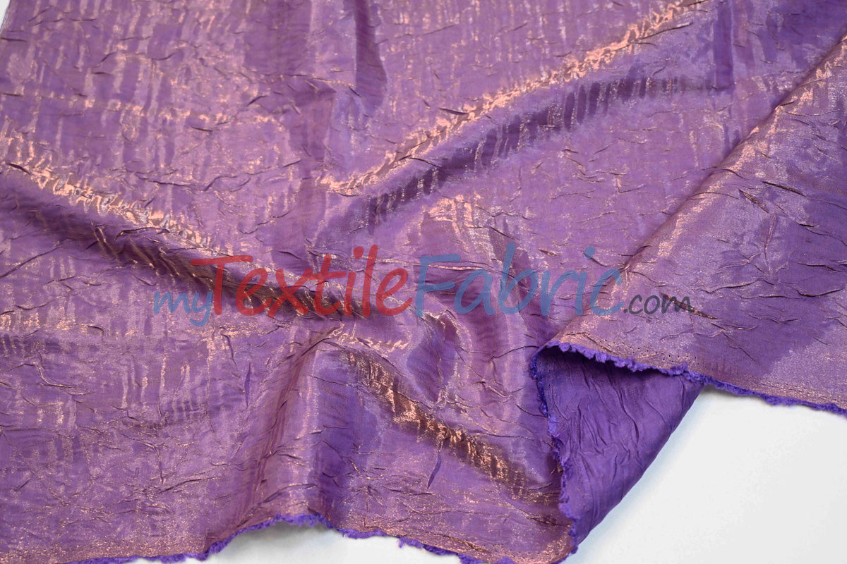 Iridescent Crush Shimmer Fabric | Iridescent Fabric | 54" Wide | Multiple Colors | Yards & Bolts