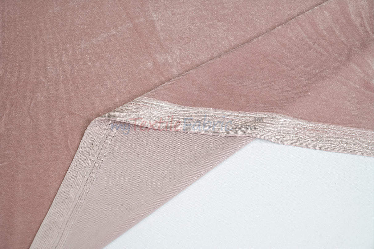 Soft and Plush Stretch Velvet Fabric | Stretch Velvet Spandex | 58" Wide | Spandex Velour for Apparel, Costume, Cosplay, Drapes |