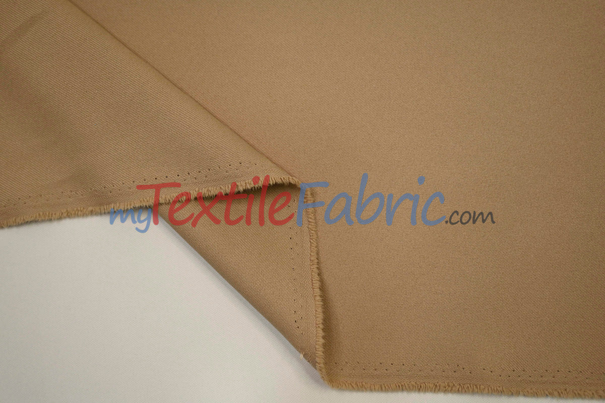 Polyester Gabardine Fabric | Polyester Suiting Fabric | 58" Wide | Multiple Colors | Polyester Twill Fabric |