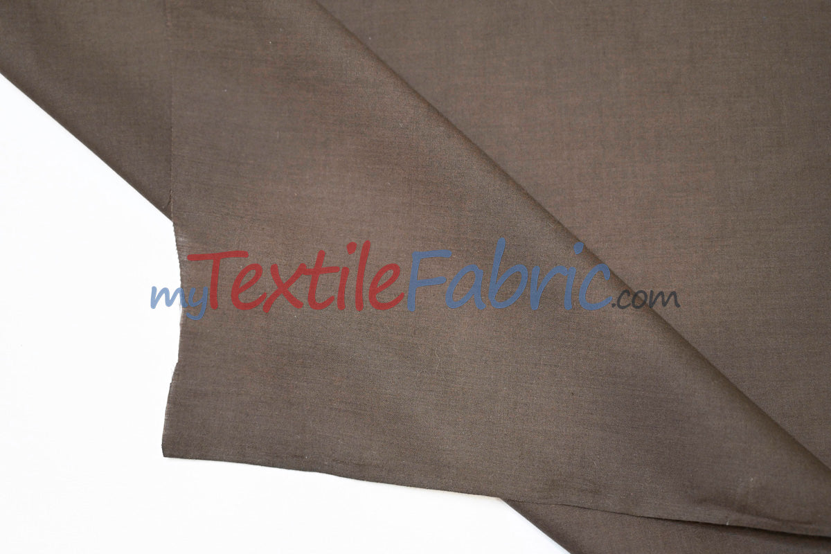 Polyester Cotton Broadcloth Fabric | 60" Wide | Solid Colors | Continuous Yards and by Bolt