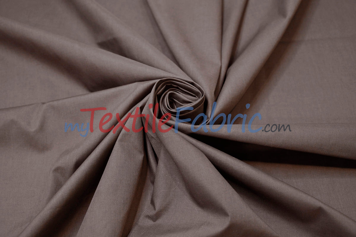 Polyester Cotton Broadcloth Fabric | 60" Wide | Solid Colors | Continuous Yards and by Bolt