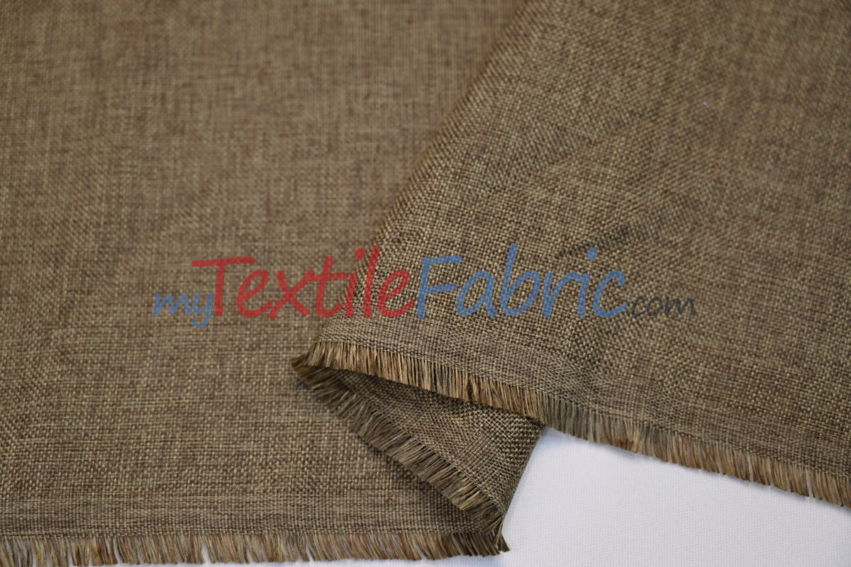 Vintage Linen Fabric | Imitation Burlap Fabric | 60" Wide | Faux Burlap | Vintage Rustic Natural Look Burlap | Washable Burlap Fabric for Decor |