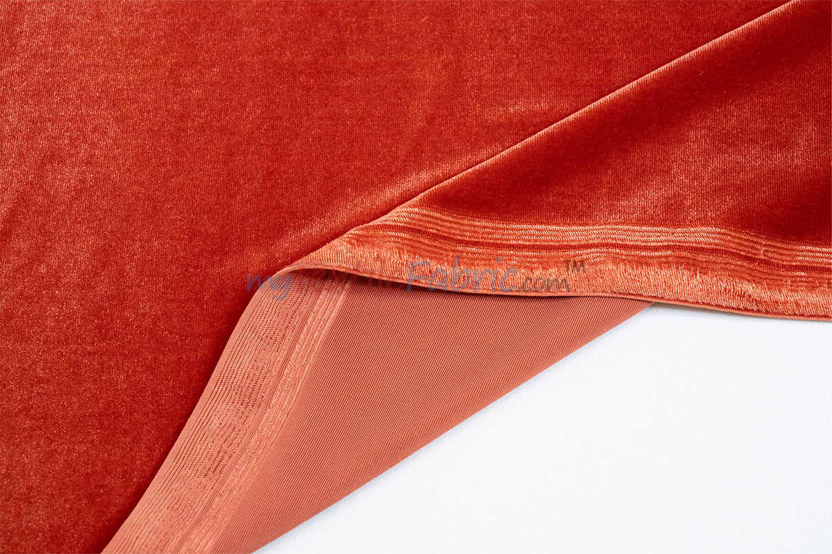 Soft and Plush Stretch Velvet Fabric | Stretch Velvet Spandex | 58" Wide | Spandex Velour for Apparel, Costume, Cosplay, Drapes |