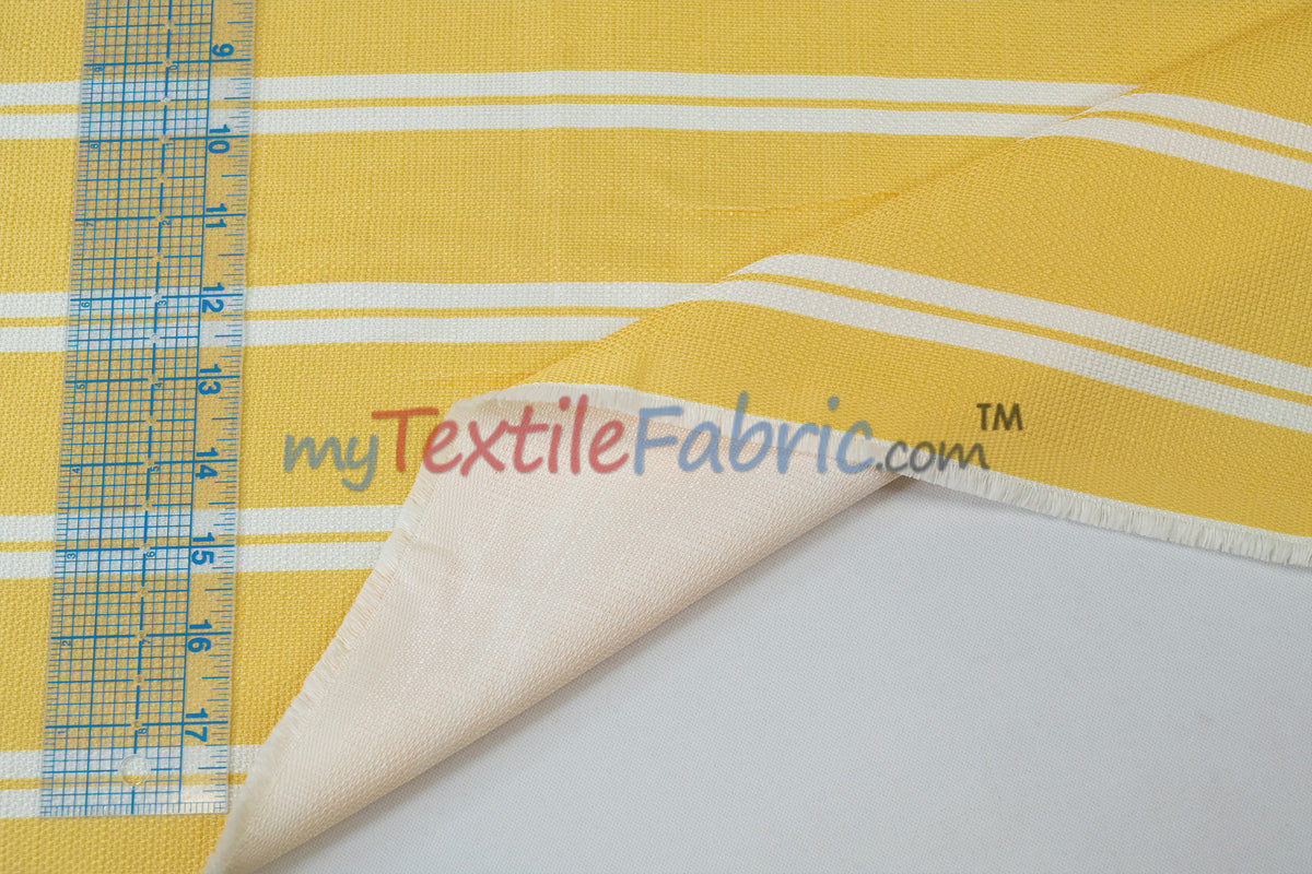 Monarch Stripe Fabric by the Yard | 100% Polyester | 60" Wide |