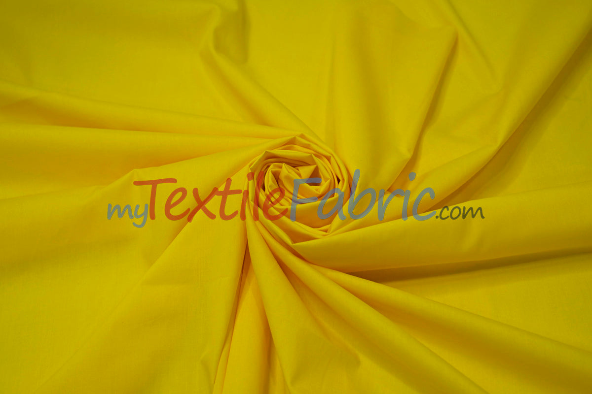 Polyester Cotton Broadcloth Fabric | 60" Wide | Solid Colors | Continuous Yards and by Bolt