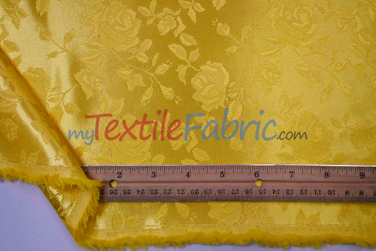 Satin Jacquard - Satin Flower Brocade - Sample Swatch 3x3