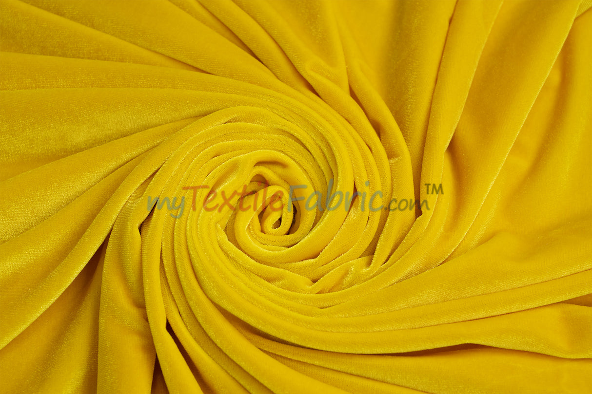Soft and Plush Stretch Velvet Fabric | Stretch Velvet Spandex | 58" Wide | Spandex Velour for Apparel, Costume, Cosplay, Drapes |
