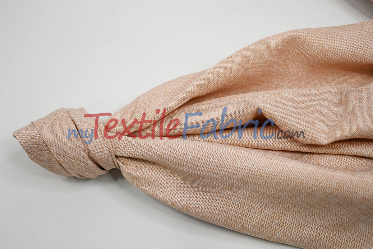 Vintage Linen Fabric | Imitation Burlap Fabric | 60" Wide | Faux Burlap | Vintage Rustic Natural Look Burlap | Washable Burlap Fabric for Decor |