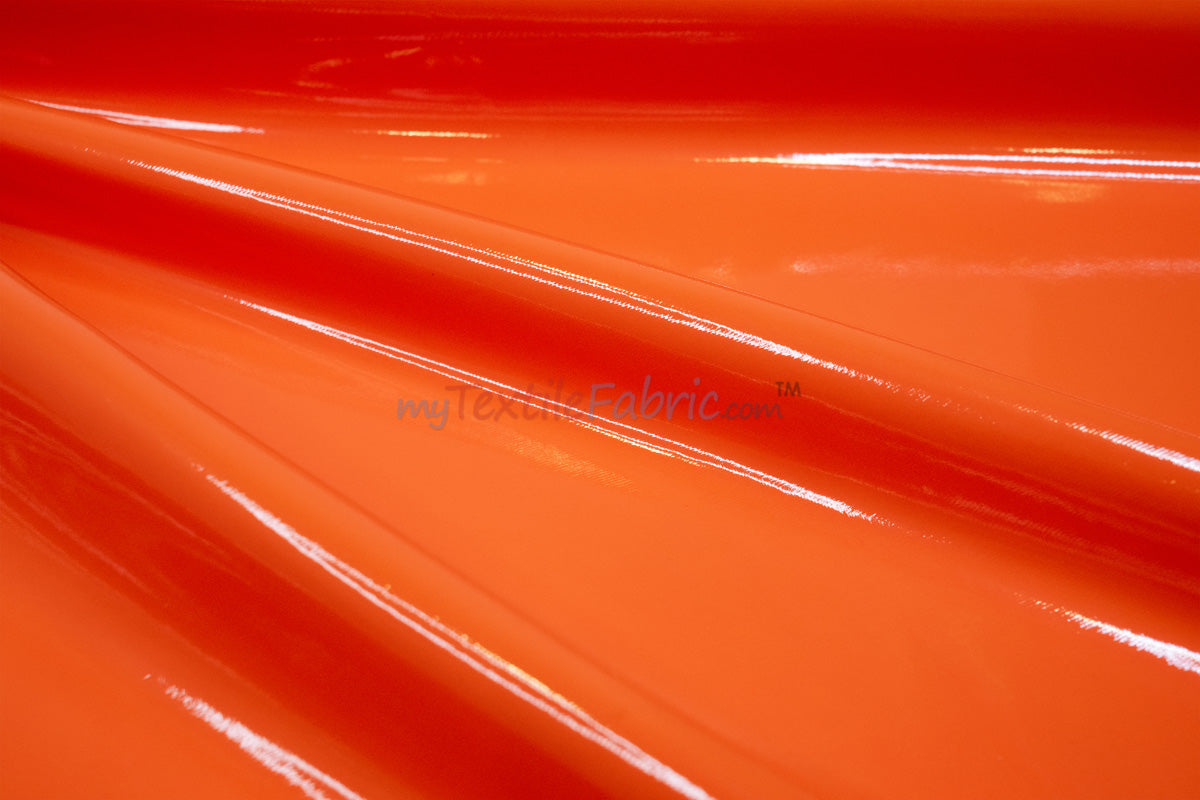 Shiny Stretch Patent Vinyl Fabric | 94% Polyester, 6% Spandex | 55" Wide | Glossy & Flexible Material for Fashion and Crafts