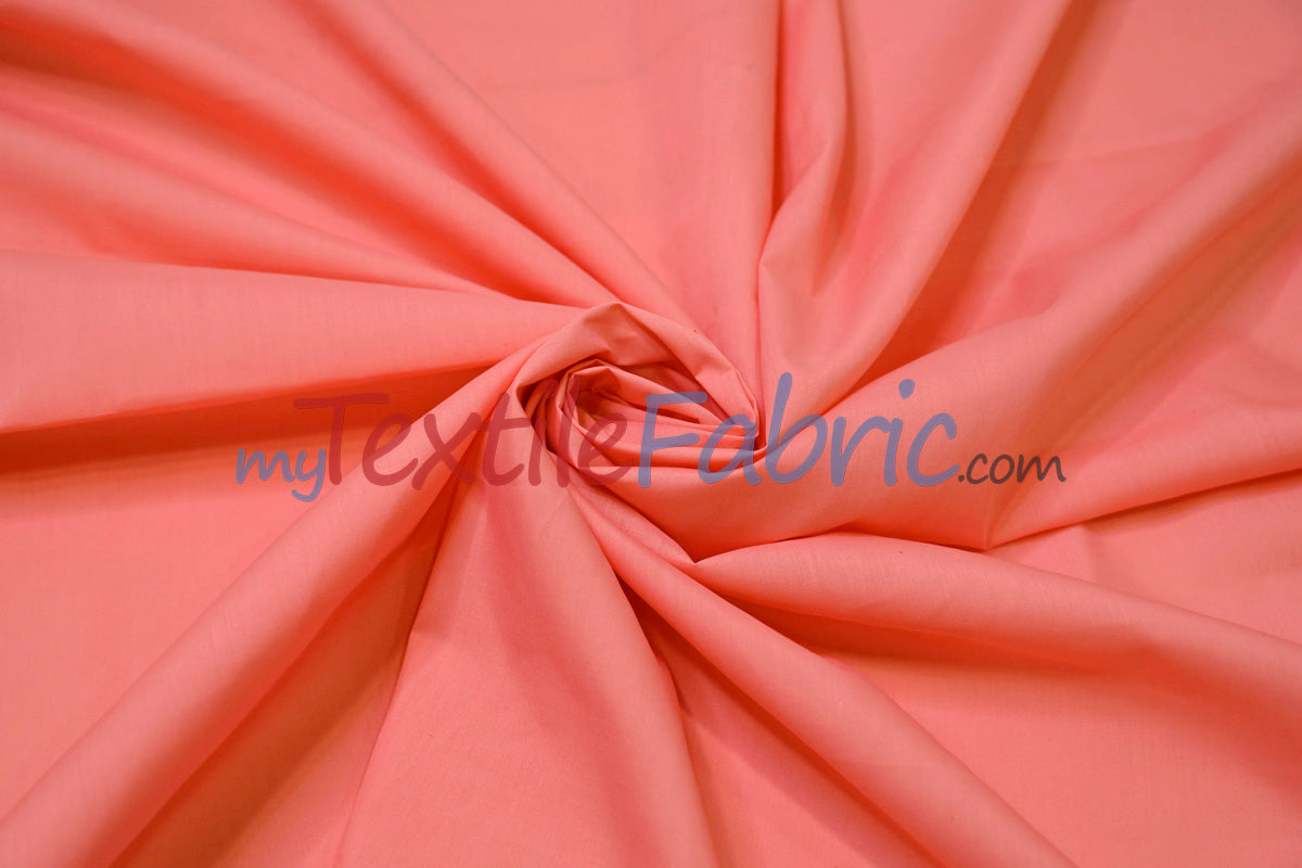 Polyester Cotton Broadcloth Fabric | 60" Wide | Solid Colors | Continuous Yards and by Bolt