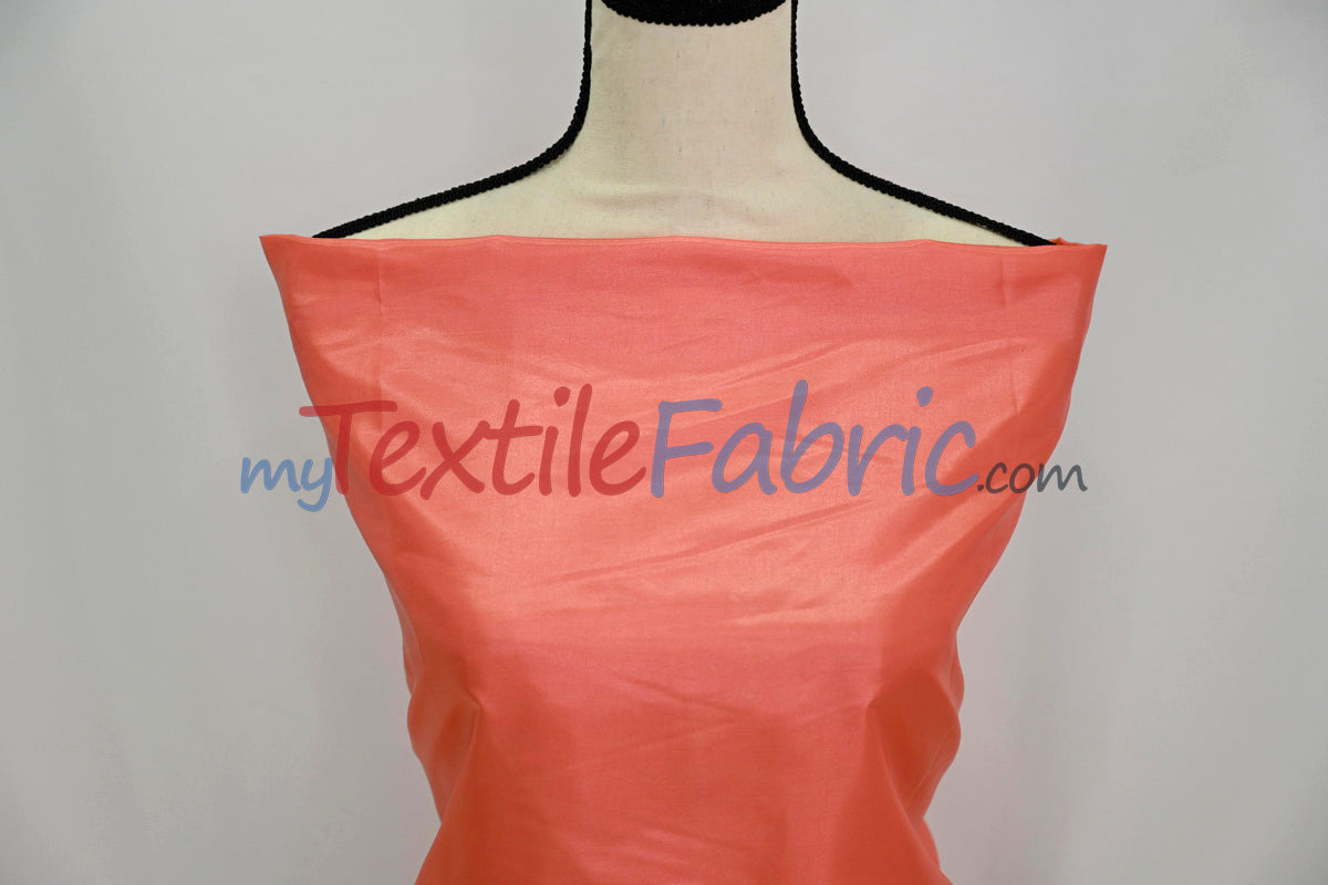 Polyester Silky Habotai Lining - 58" Wide - Super Soft and Silky Poly Habotai Fabric - Sample Swatch - Digital Printing, Apparel Lining, Drapery and Decor