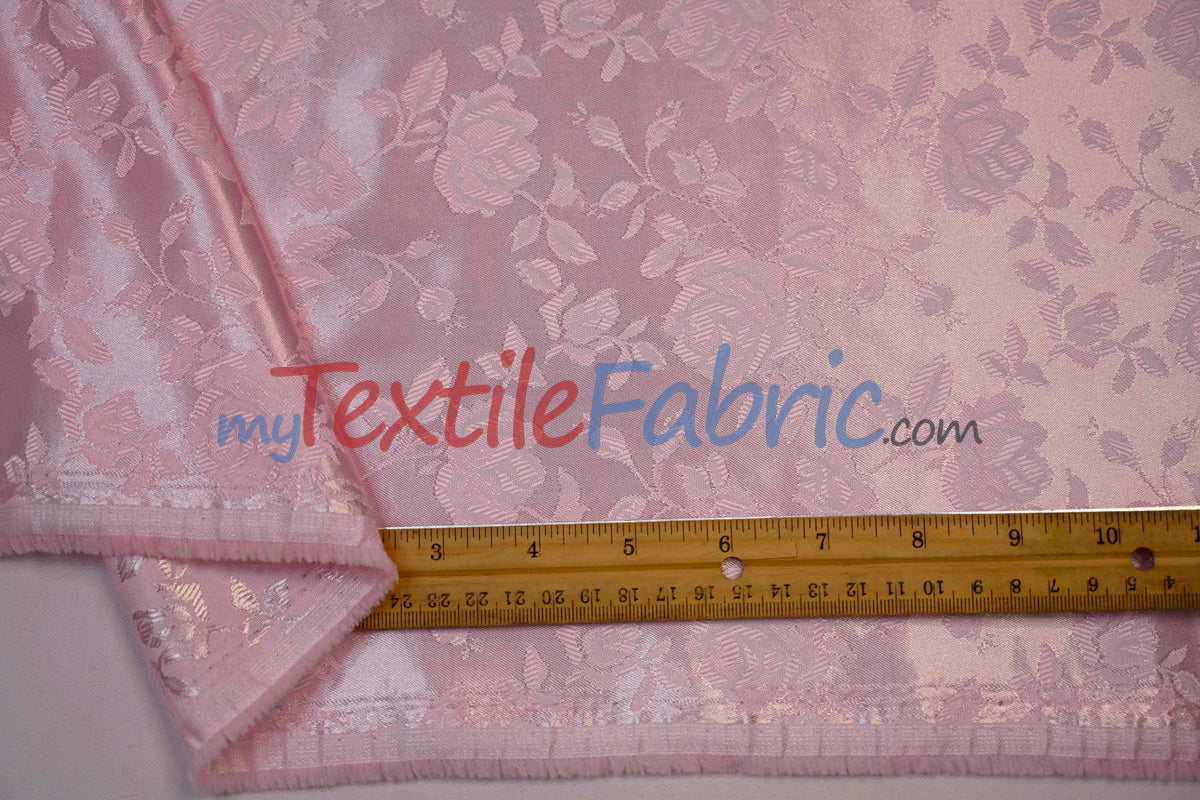 Satin Jacquard - Satin Flower Brocade - Sample Swatch 3x3