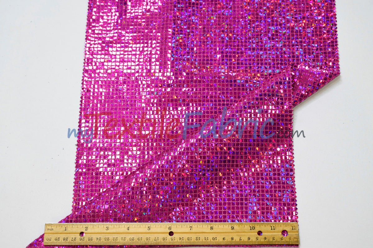 Holographic Mini Square Sequins | 45” Wide | Lightweight Sequin Fabric for Costumes & Apparel