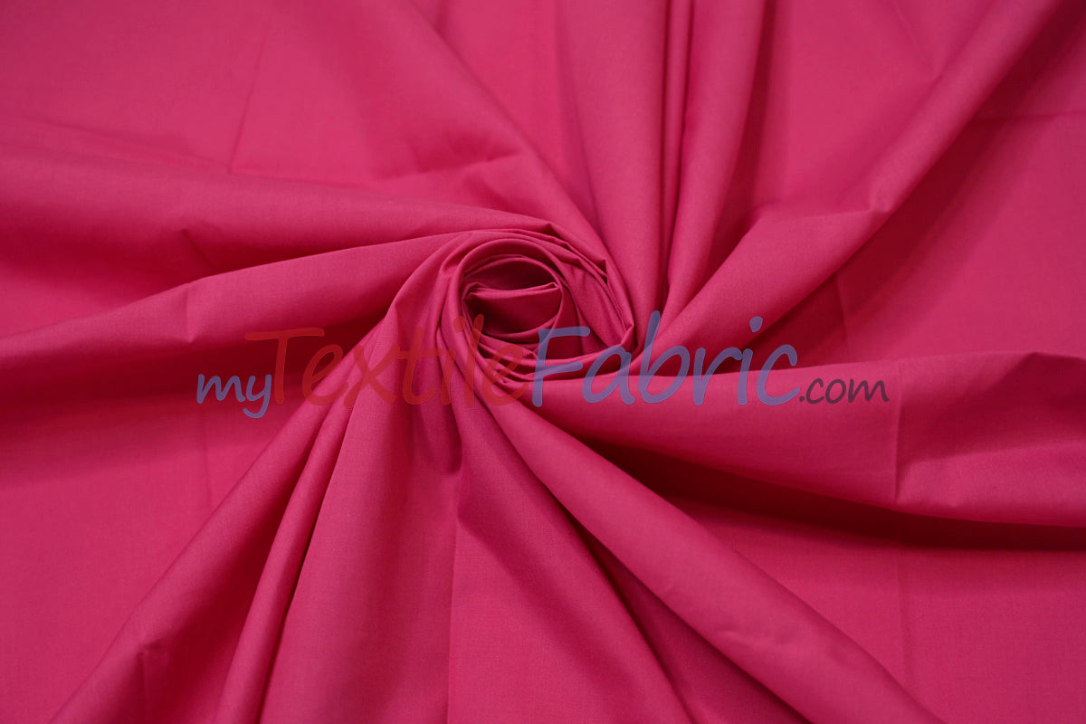 Polyester Cotton Broadcloth Fabric | 60" Wide | Solid Colors | Continuous Yards and by Bolt