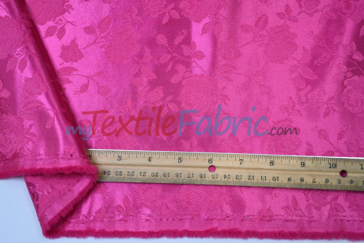 Satin Jacquard | Satin Flower Brocade | 60" Wide | Sold by the Continuous Yard |