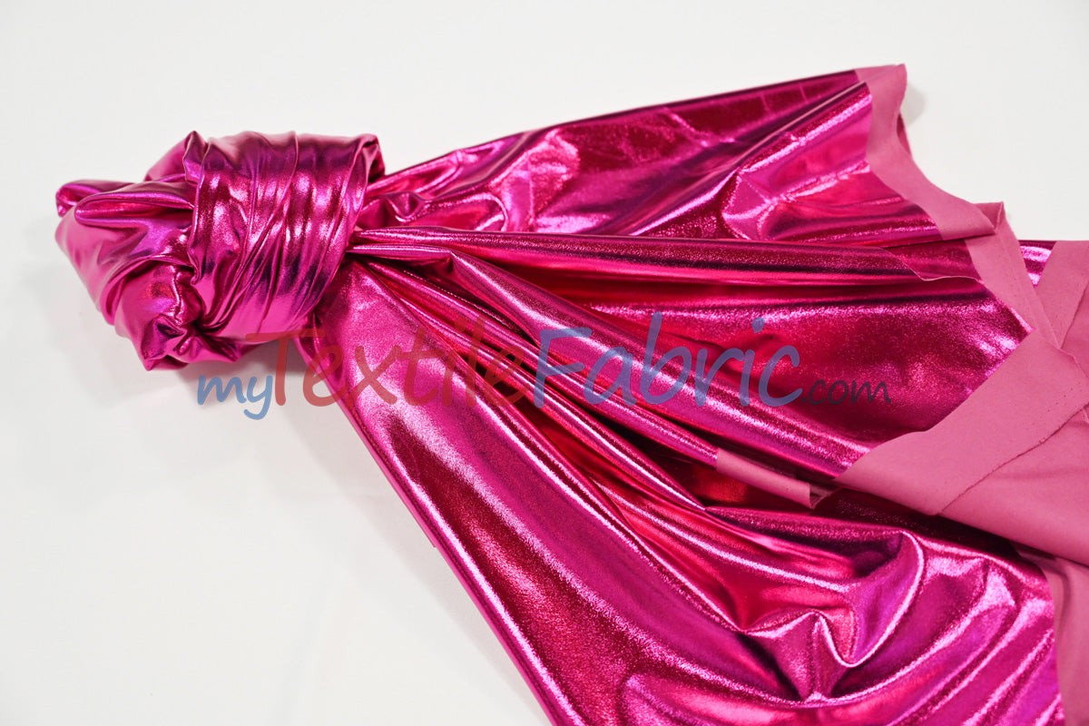 Metallic Foil Spandex Lame | Stretch Metallic Lame | Spandex Lame Fabric | All Over Foil on Stretch Knit | 60" Wide |