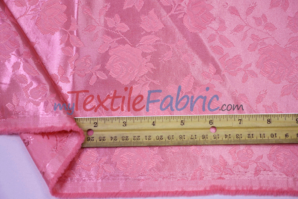 Satin Jacquard - Satin Flower Brocade - Sample Swatch 3x3