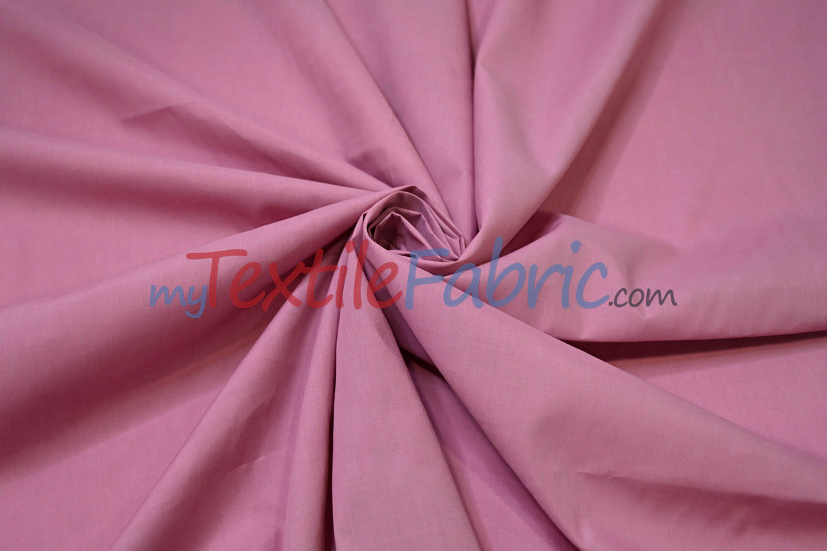 Polyester Cotton Broadcloth Fabric | 60" Wide | Solid Colors | Continuous Yards and by Bolt