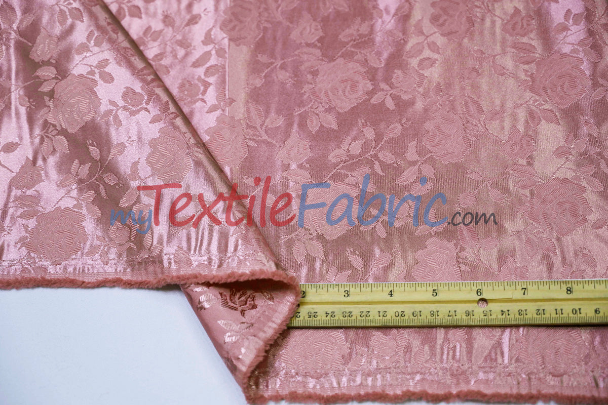 Satin Jacquard - Satin Flower Brocade - Sample Swatch 3x3