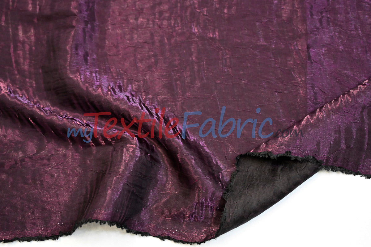 Iridescent Crush Shimmer Fabric | Iridescent Fabric | 54" Wide | Multiple Colors | Yards & Bolts