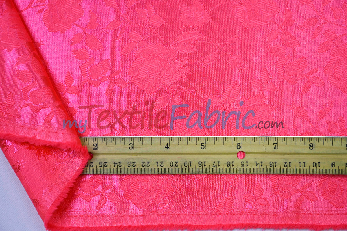 Satin Jacquard - Satin Flower Brocade - Sample Swatch 3x3