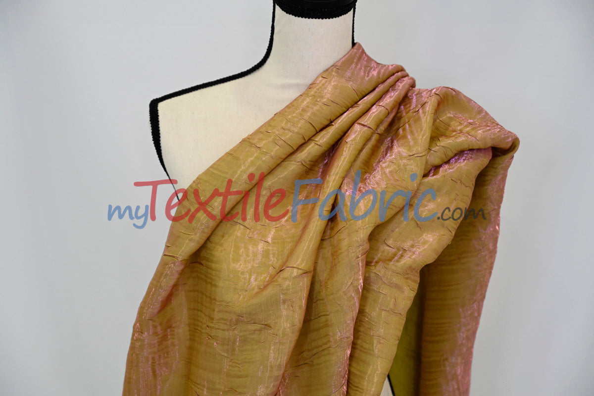 Iridescent Crush Shimmer Fabric | Iridescent Fabric | 54" Wide | Multiple Colors | Yards & Bolts