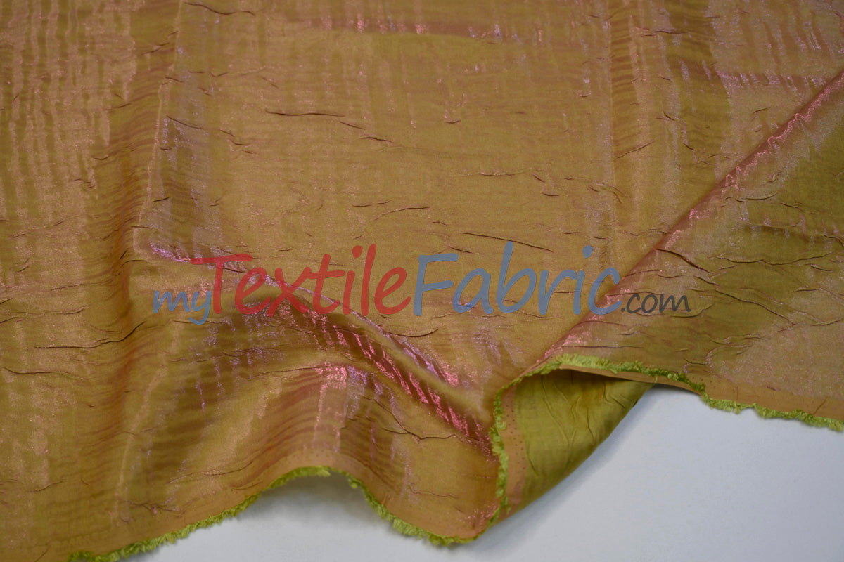 Iridescent Crush Shimmer Fabric | Iridescent Fabric | 54" Wide | Multiple Colors | Yards & Bolts
