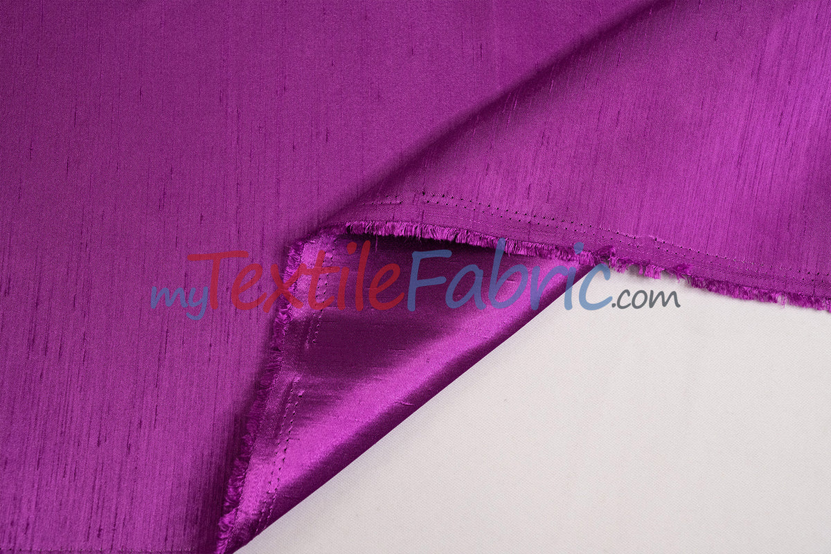 Shantung Satin Fabric | Satin Dupioni Silk Fabric | 60" Wide | Multiple Colors | Yards & Bolts