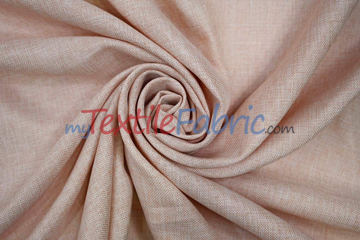 Vintage Linen Fabric | Imitation Burlap Fabric | 60" Wide | Faux Burlap | Vintage Rustic Natural Look Burlap | Washable Burlap Fabric for Decor |