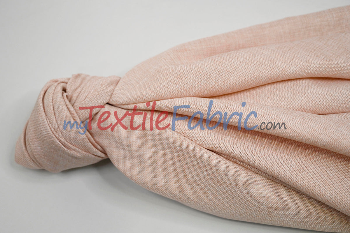 Vintage Linen Fabric | Imitation Burlap Fabric | 60" Wide | Faux Burlap | Vintage Rustic Natural Look Burlap | Washable Burlap Fabric for Decor |