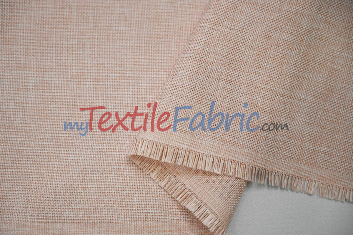 Vintage Linen Fabric | Imitation Burlap Fabric | 60" Wide | Faux Burlap | Vintage Rustic Natural Look Burlap | Washable Burlap Fabric for Decor |