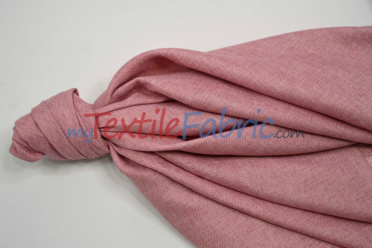 Vintage Linen Fabric | Imitation Burlap Fabric | 60" Wide | Faux Burlap | Vintage Rustic Natural Look Burlap | Washable Burlap Fabric for Decor |