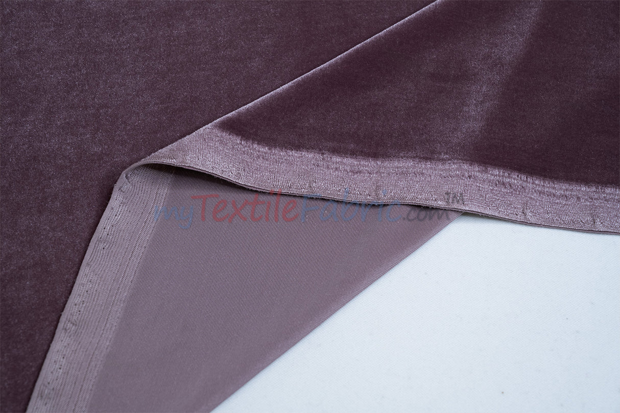Soft and Plush Stretch Velvet Fabric | Stretch Velvet Spandex | 58" Wide | Spandex Velour for Apparel, Costume, Cosplay, Drapes |