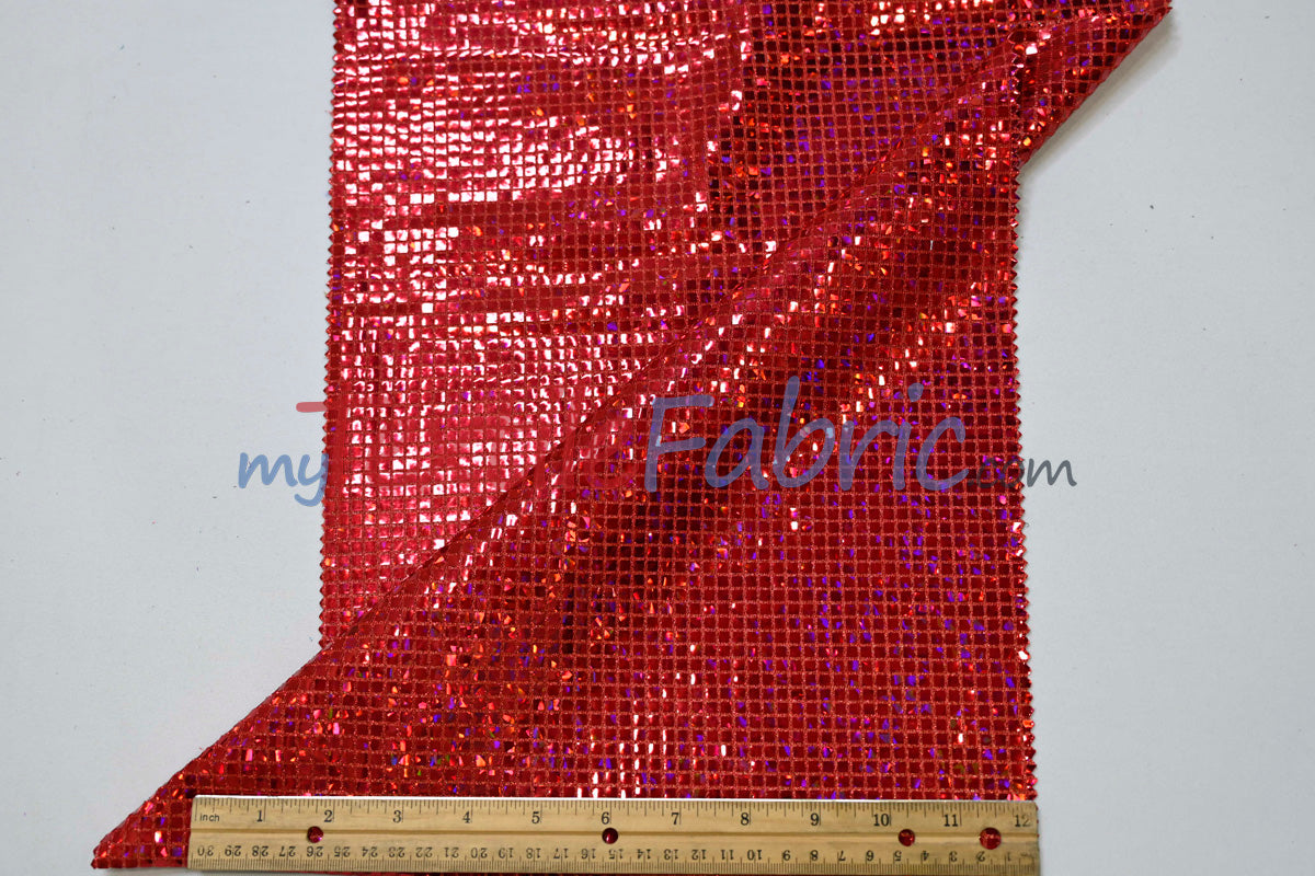 Holographic Mini Square Sequins | 45” Wide | Lightweight Sequin Fabric for Costumes & Apparel