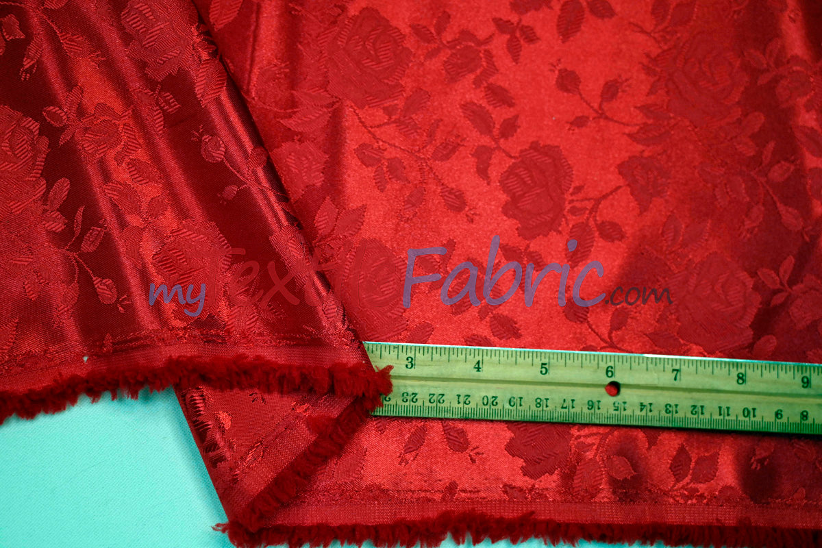 Satin Jacquard | Satin Flower Brocade | 60" Wide | Sold by the Continuous Yard |