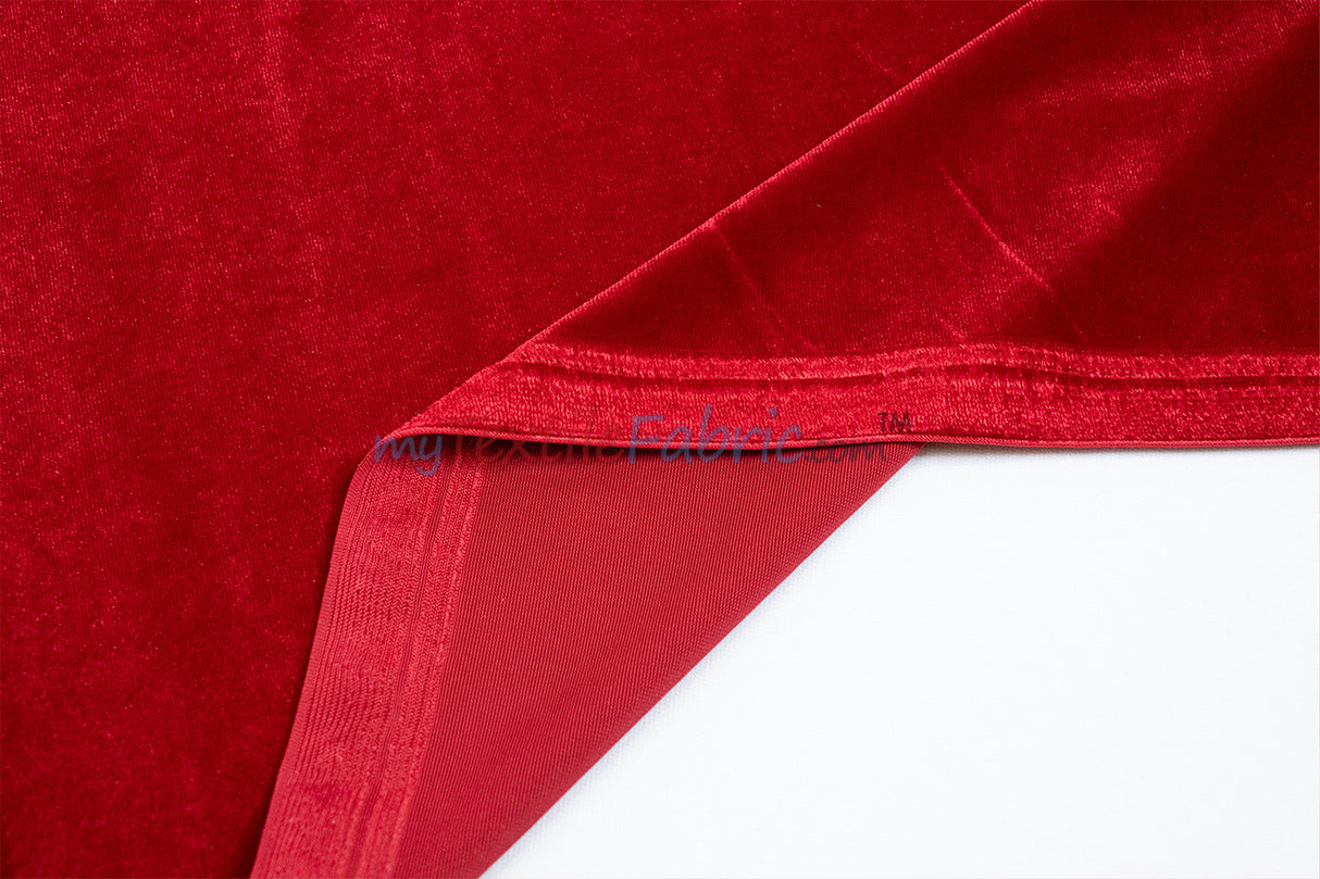 Soft and Plush Stretch Velvet Fabric | Stretch Velvet Spandex | 58" Wide | Spandex Velour for Apparel, Costume, Cosplay, Drapes |