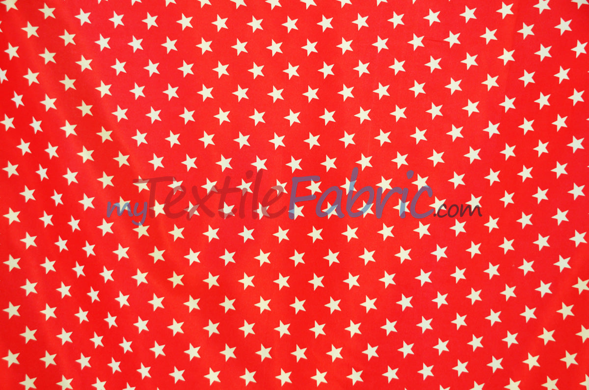 American Star Satin | American Flag in Red, Navy, and Blue Satin | Sold by the Yard x 60" Wide | Charmeuse Satin American Flag Print