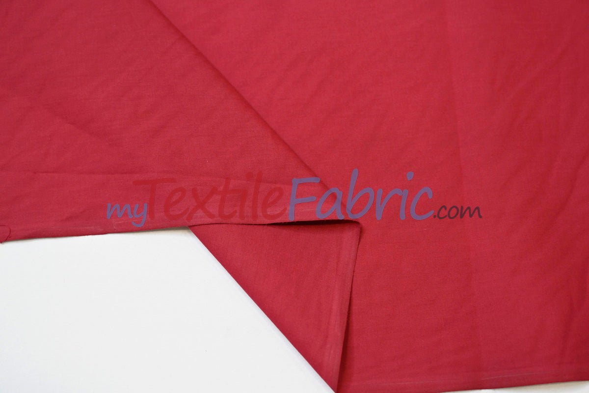 Polyester Cotton Broadcloth Fabric | 60" Wide | Solid Colors | Continuous Yards and by Bolt