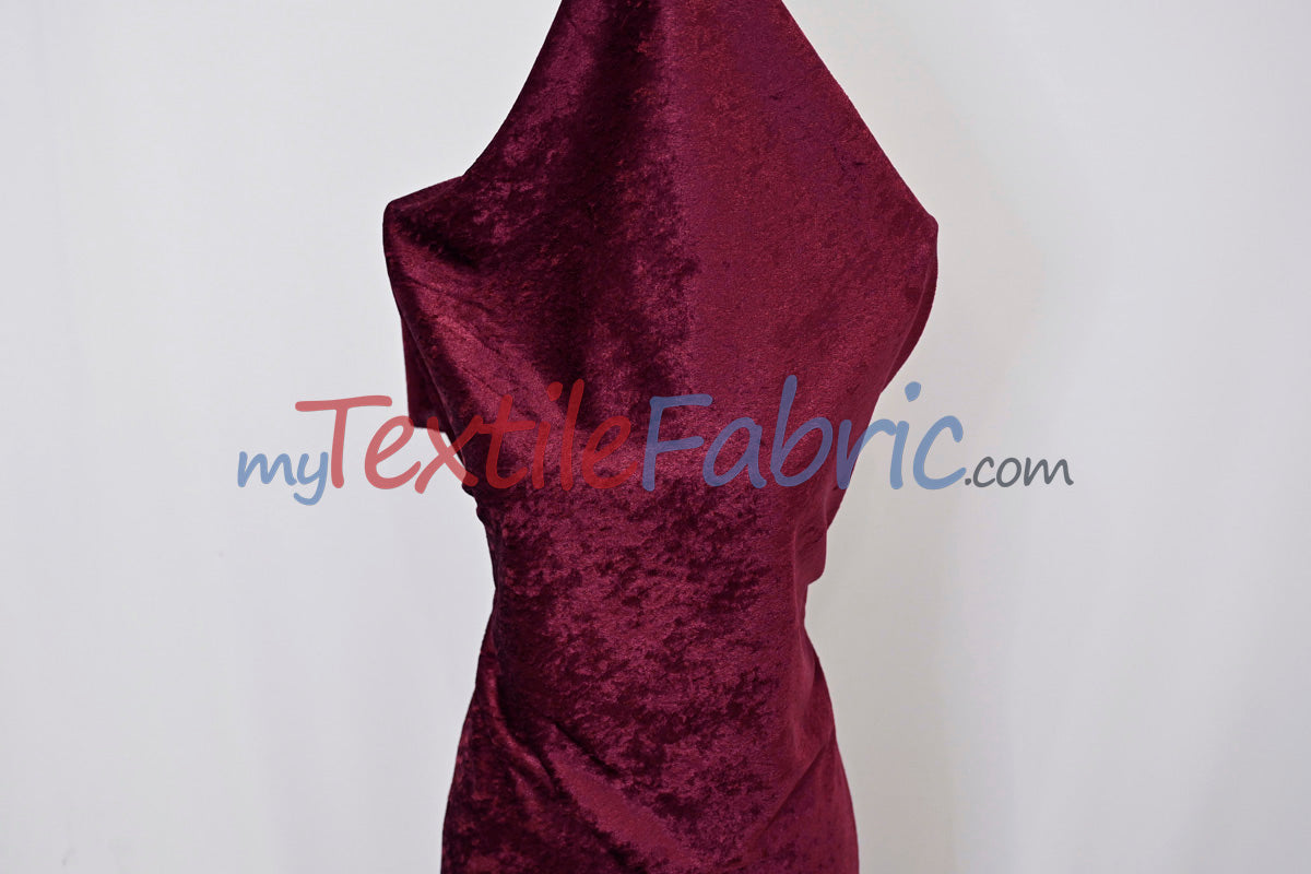 Panne Velvet Fabric | 60" Wide | Crush Panne Velour | Apparel, Costumes, Cosplay, Curtains, Drapery & Home Decor