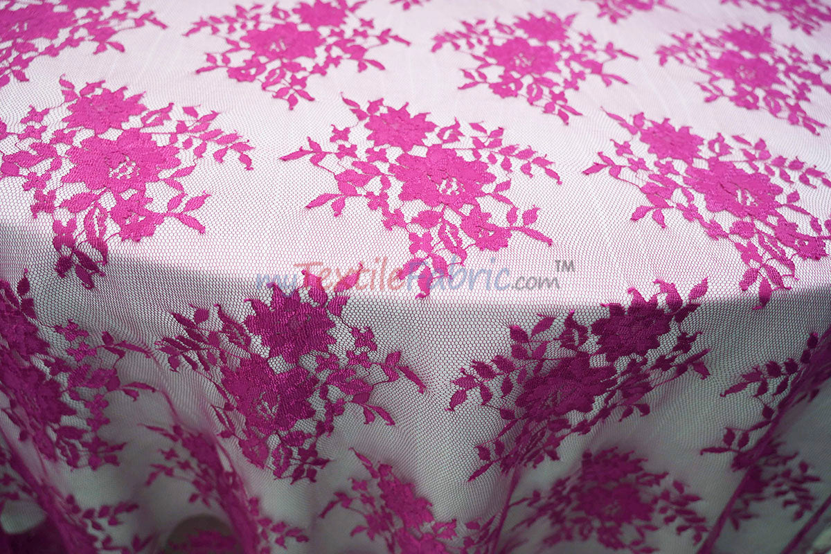 Chantilly Lace Fabric | 52” Wide | Elegant Floral Lace for Bridal & Formalwear